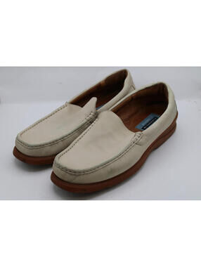 Florsheim Comfortech Slip On Casual Leather Loafers Beige Men's Size 12D